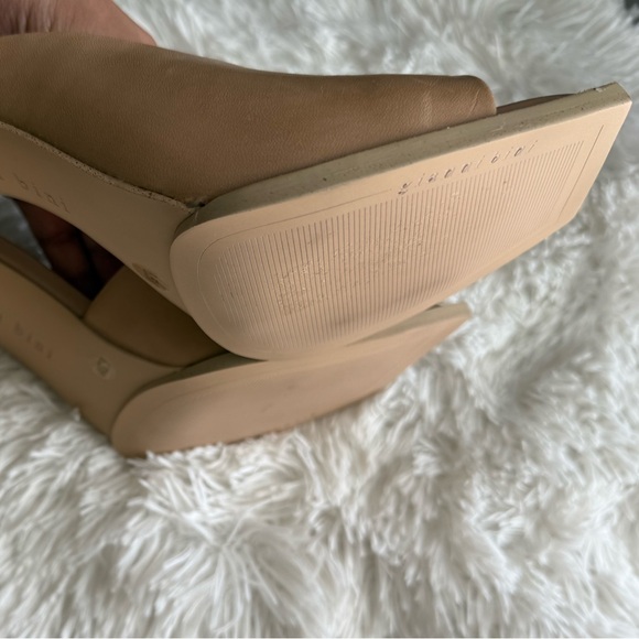 Gianni Bini Sakura Heels – Spanish Sand Tan – Square Toe Chunky Heel - Picture 4 of 12